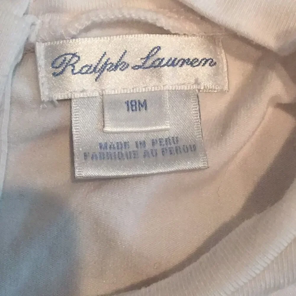 Ralph Lauren white peplum long sleeve worn once